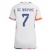 Belgie Kevin De Bruyne #7 Dámské Venkovní Dres MS 2022 Krátkým Rukávem